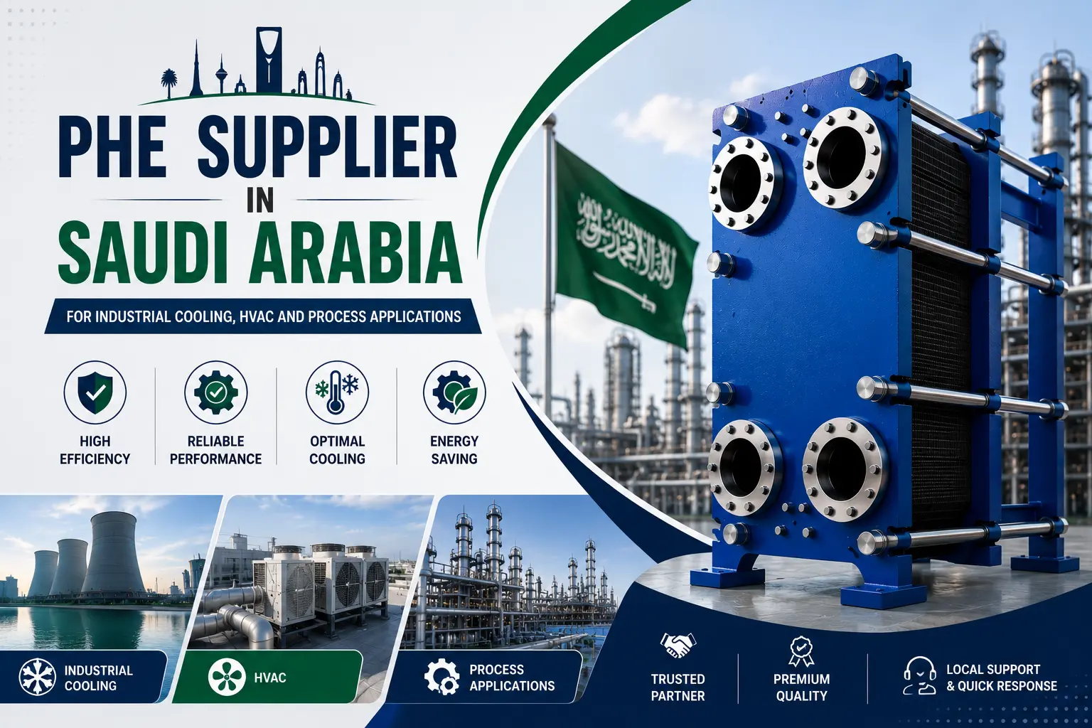 phe supplier in saudi arabia industrial plate heat exchanger system